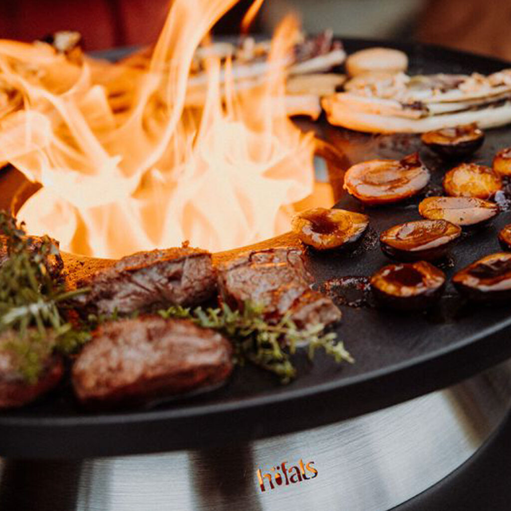 Barbecue Moon 45 Set Plancha Grille haute