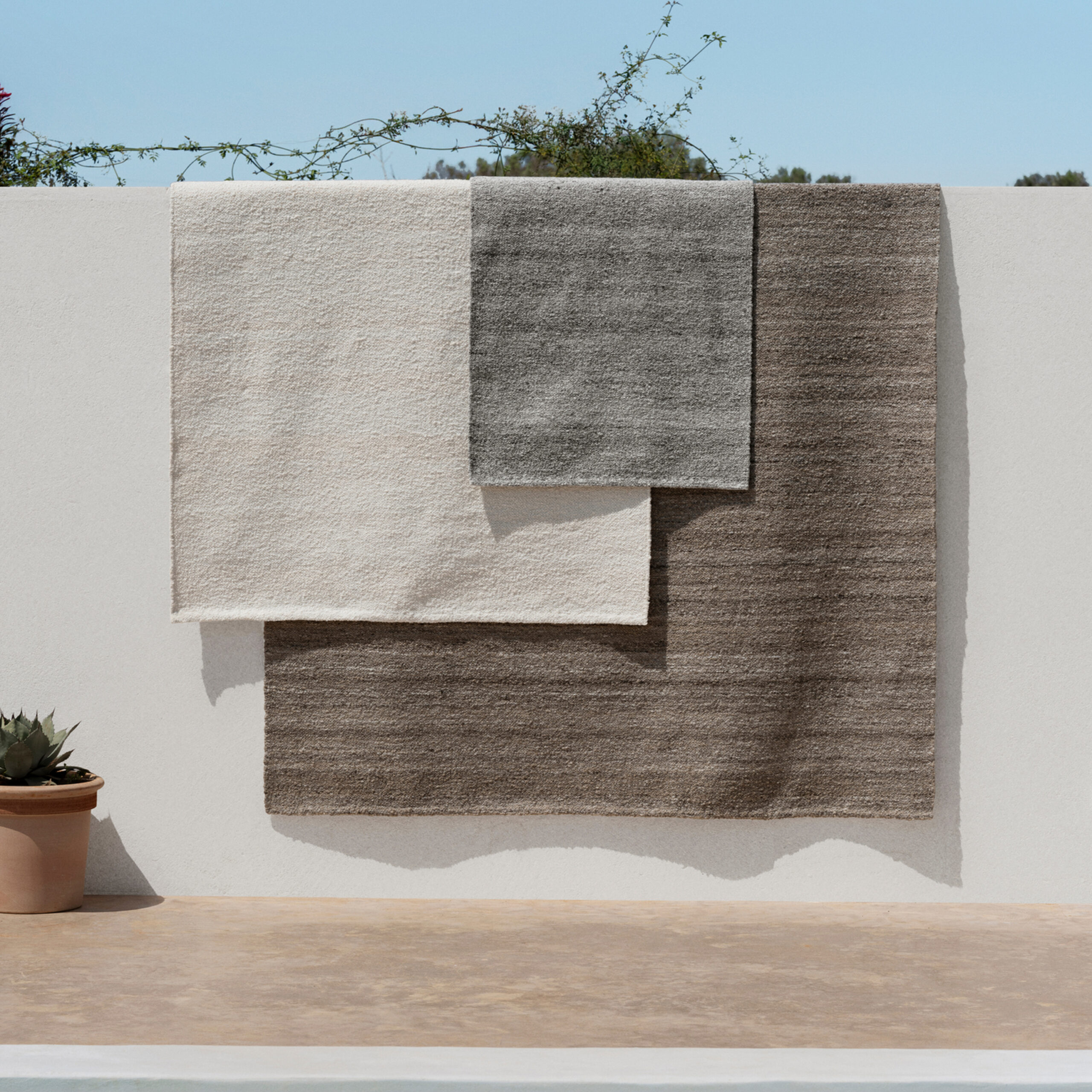 Tapis d'extérieur Beige (200 x 140) taille M – Image 2