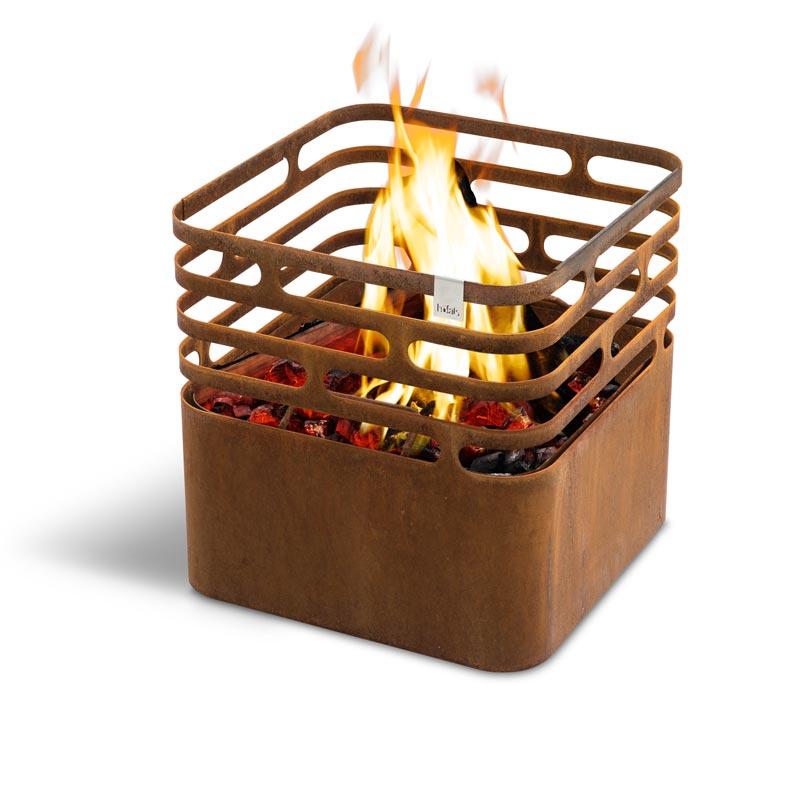 Cube Brasero acier corten – Image 2