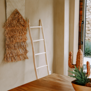 Echelle en bois d'eucalyptus