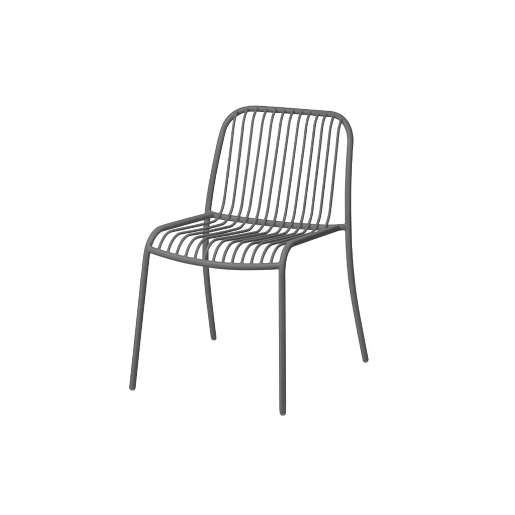 Chaise de jardin « Yua Wire », gris foncé