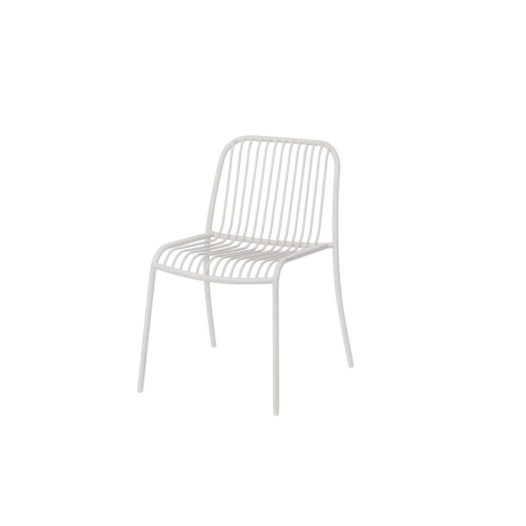 Chaise de jardin "Yua Wire", gris clair
