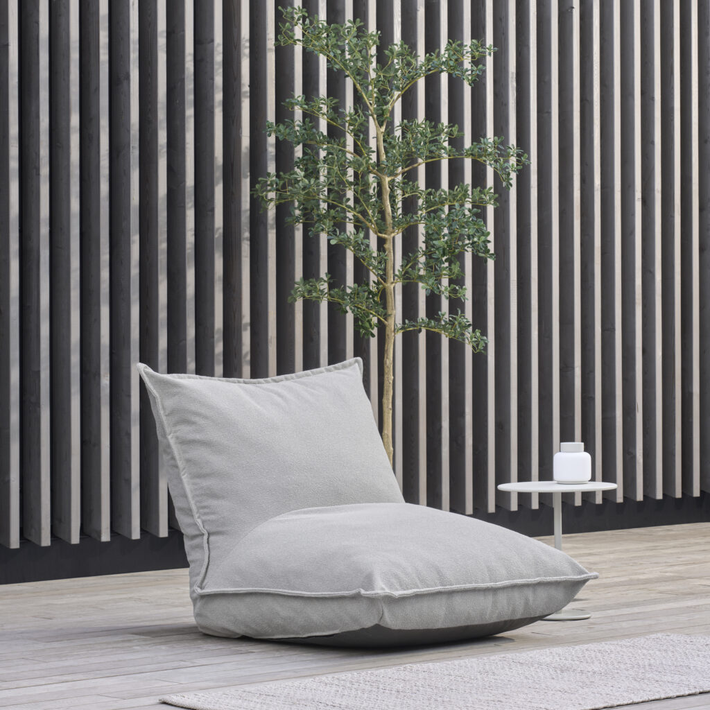 Chaise longue d'extérieur, cloud bouclé
