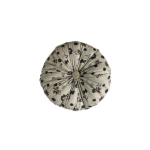 Coussin rond en coton imprimé "Paris"