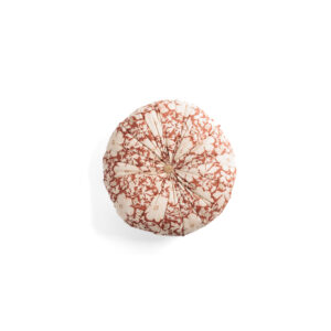 Coussin rond en coton imprimé "Pondichéry"