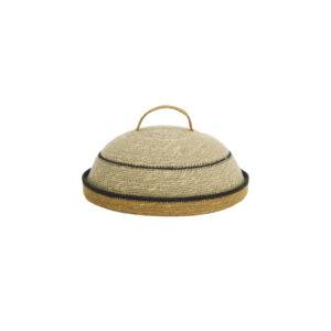Cloche de protection des aliments en jonc de mer