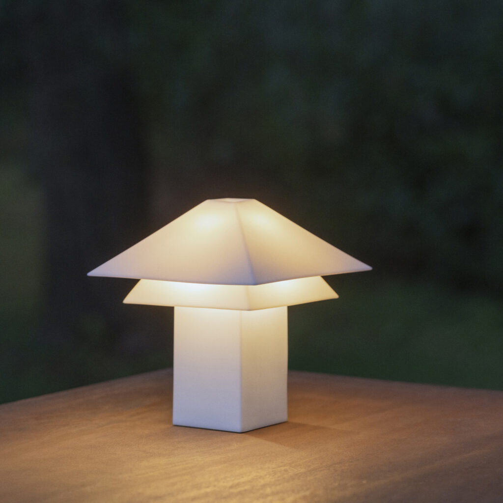 Lampe LED mobile, design origami
