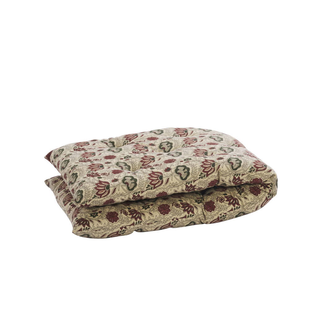 Matelas de sol en coton imprimé fleuri