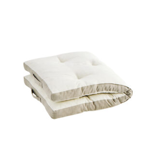 Matelas de sol en coton blanc