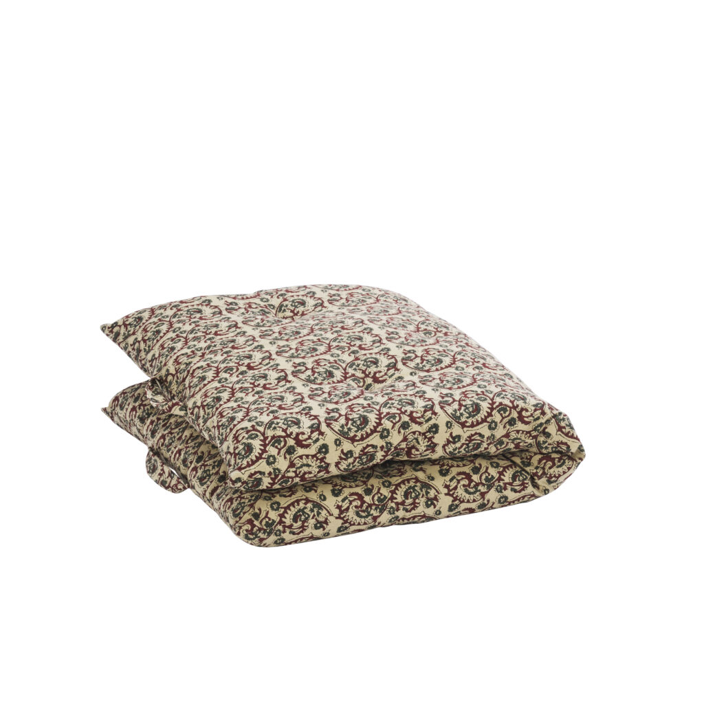 Matelas de sol en coton imprimé sable & kaki