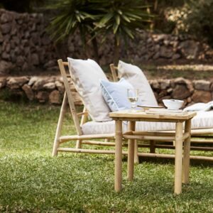 Petite table d'appoint en bambou