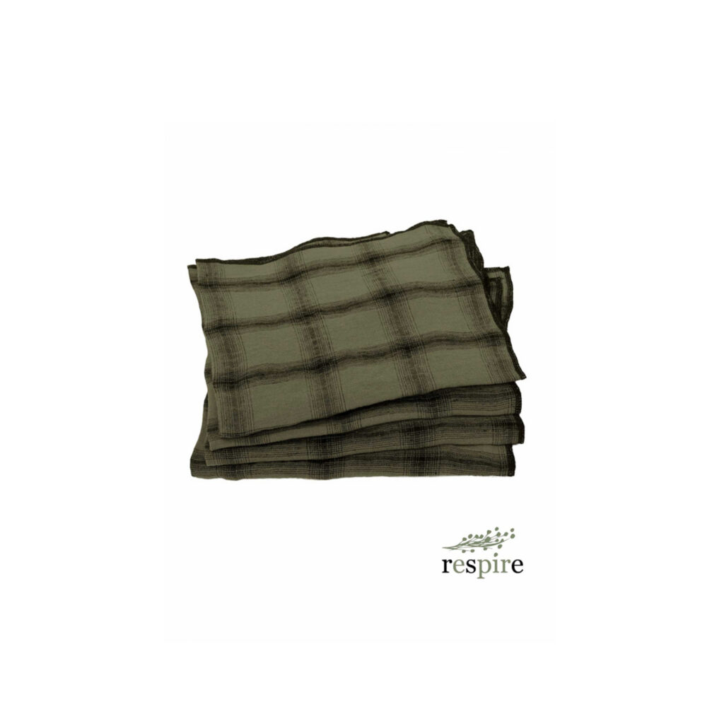 Set de 4 serviette de table en lin "Hanoi"
