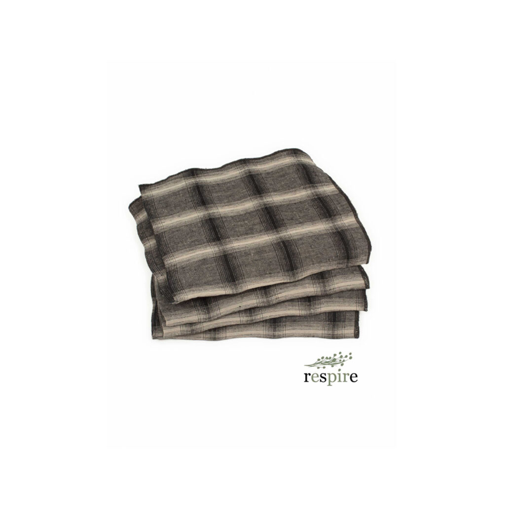 Set de 4 serviette de table en lin "Lune"