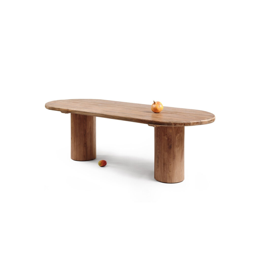 Grande table à manger en teck recyclé "Guajira" | 3 mètres