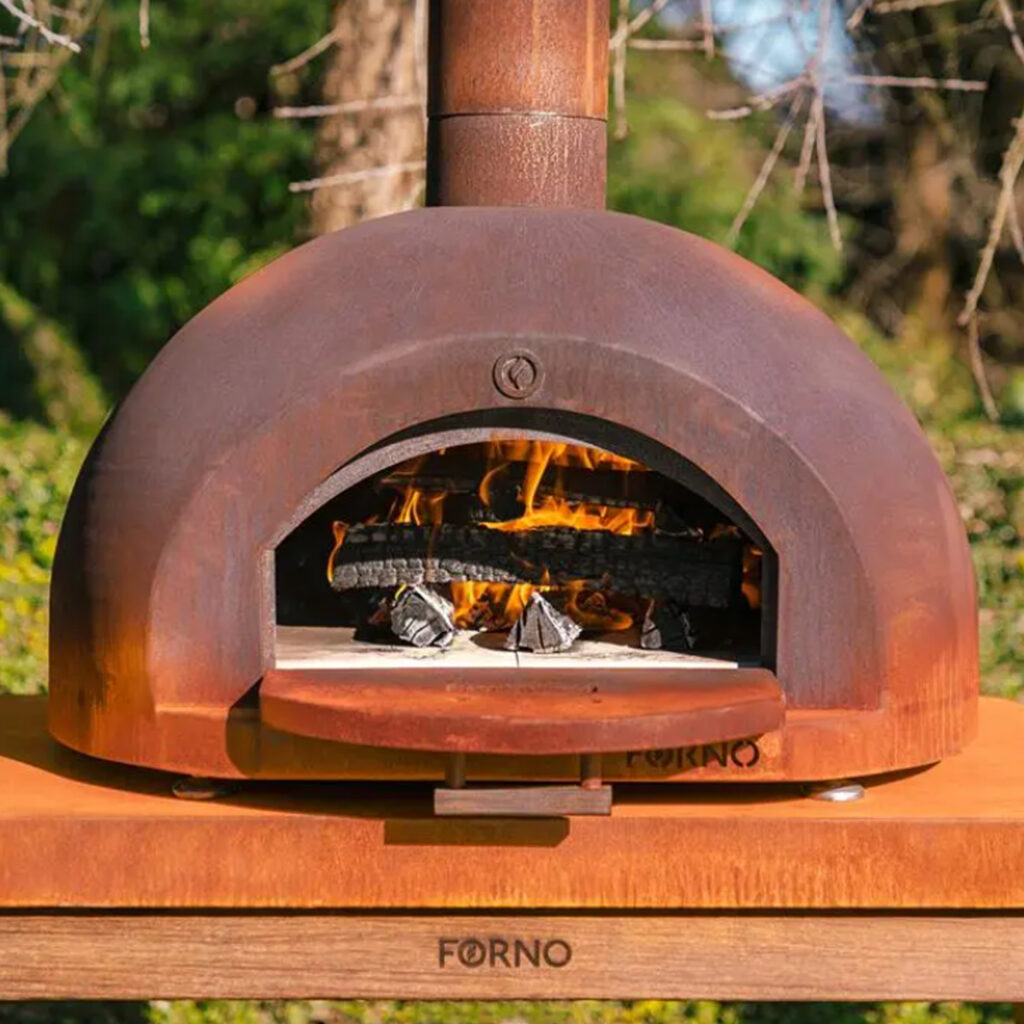 Four à pizza "Dome" en acier corten