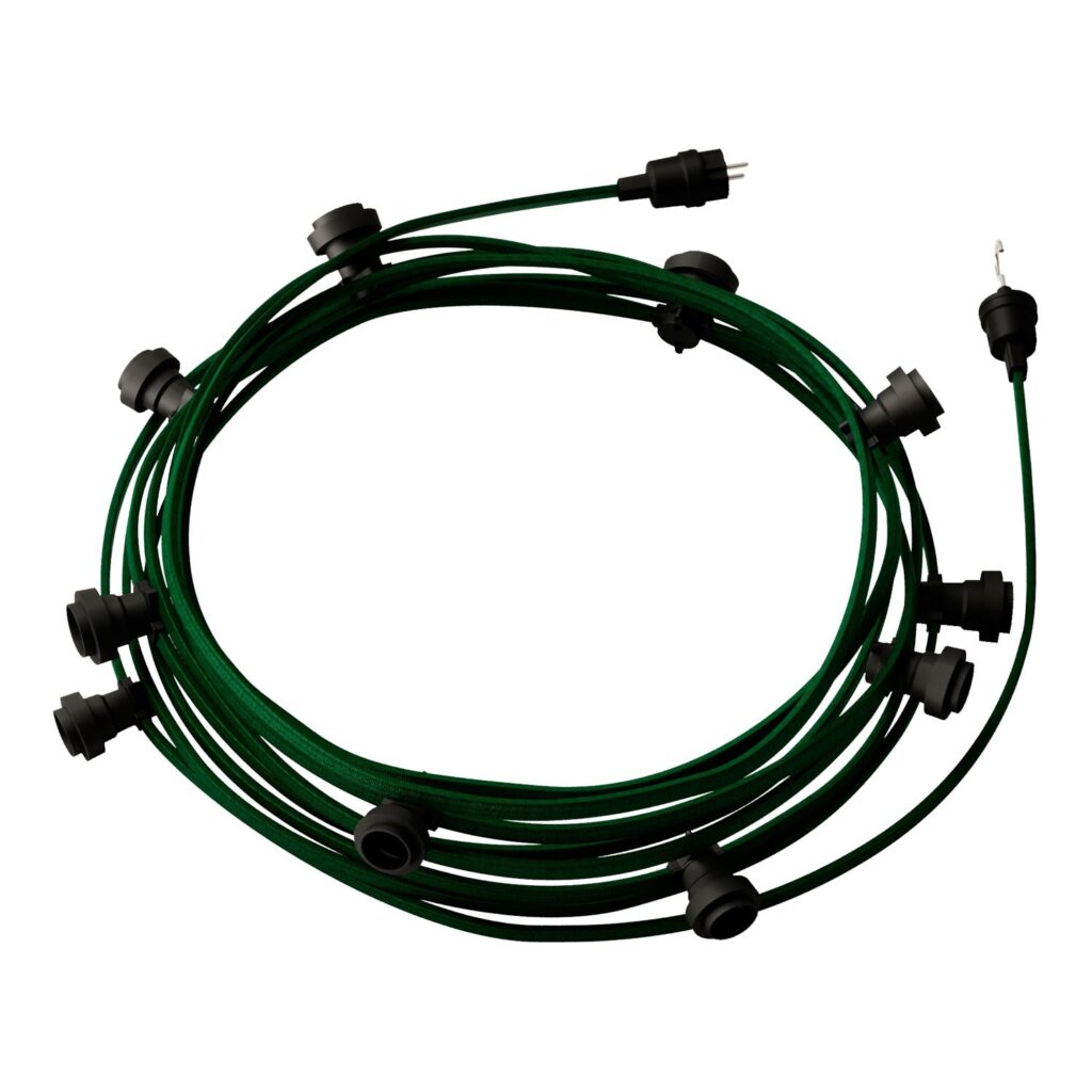 Guirlande lumineuse Lumet vert forêt | 12,5 m