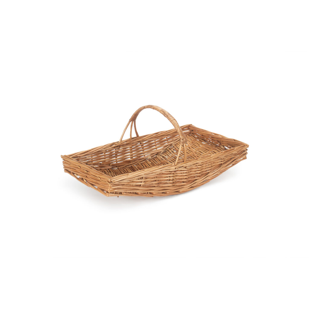 Panier de jardin en osier à anse