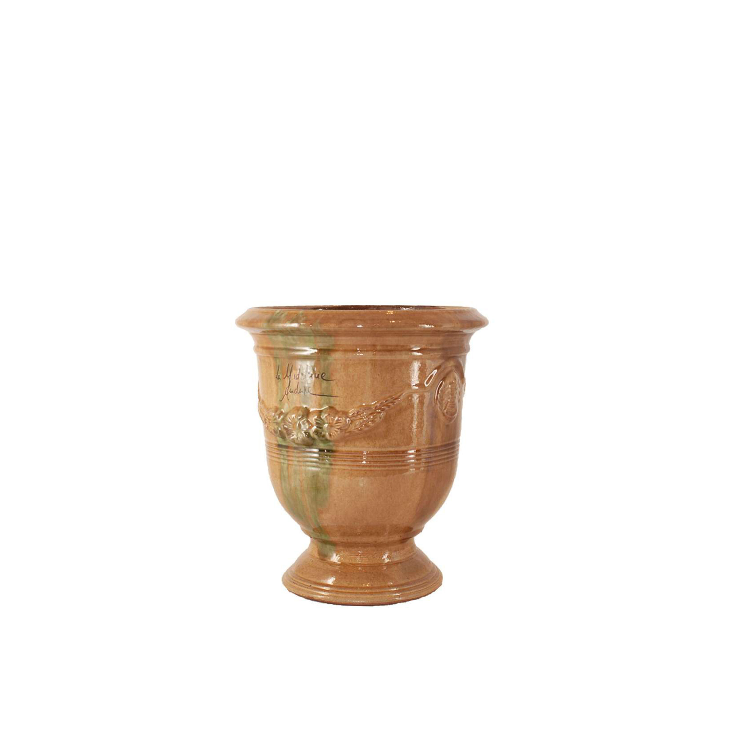 Vase d’Anduze émaillé tradition flammé T4 | H43
