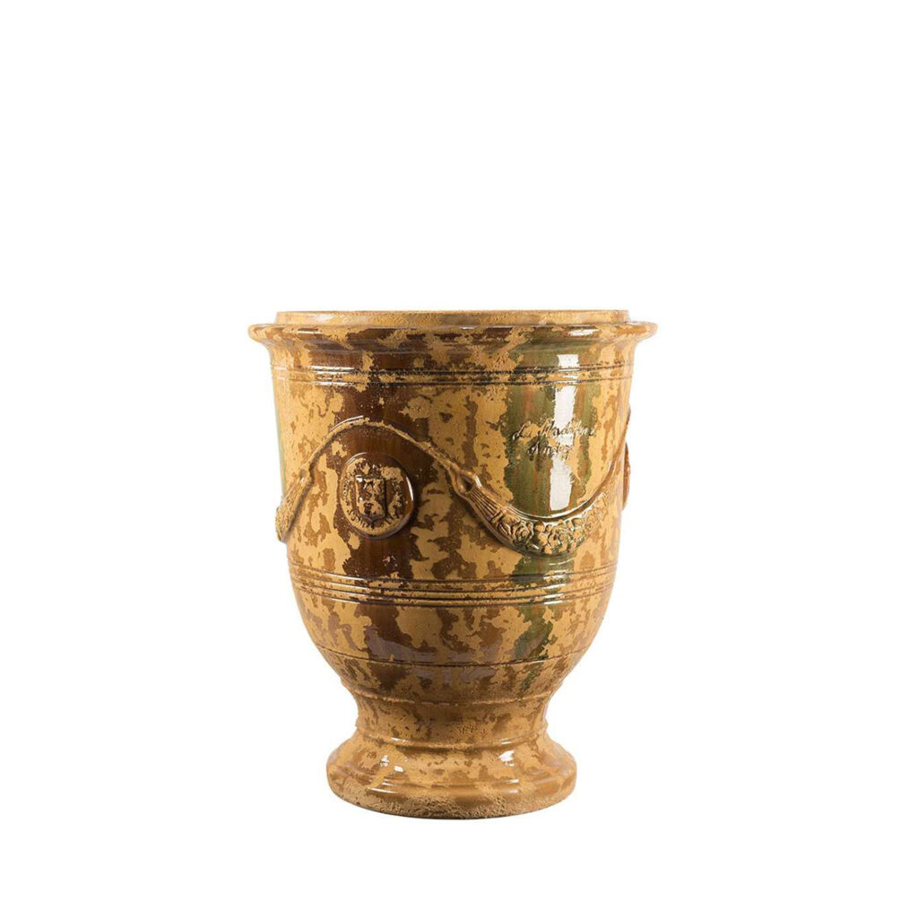 Vase d’Anduze vieilli tradition flammé T3 | H55