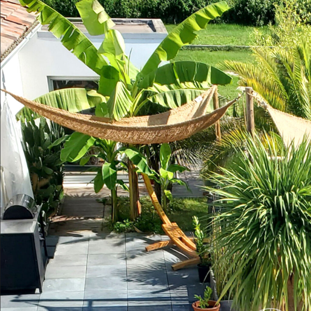 Voile d'ombrage en fibre de coco triangulaire | 3x4x5m