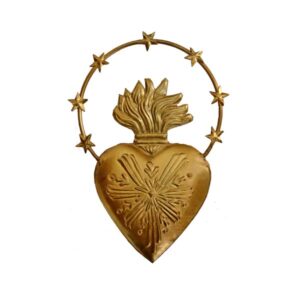 Ex-voto Cœur Auréole or
