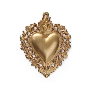 Ex-voto Coeur "Maria" or, petit modèle