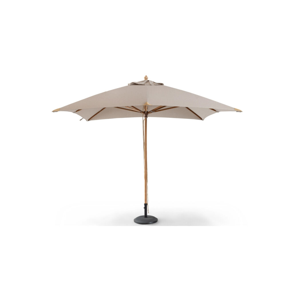 Parasol en teck 3 m x 3 m - Sand