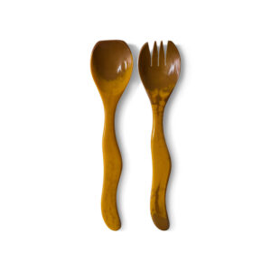 Couverts à salade, ocre