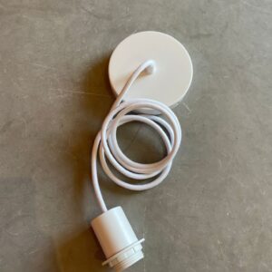 Kit de montage électrique pour suspension blanc