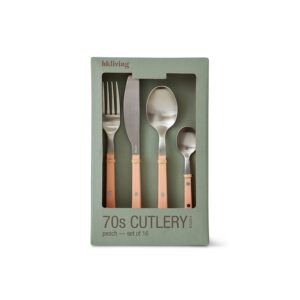 Set de 16 couverts, années 70, pêche
