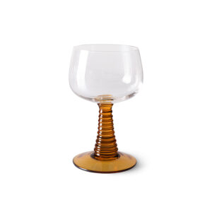 Verre à vin haut tourbillonnant, ocre