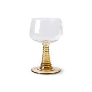 Verre à vin haut tourbillonnant, vert