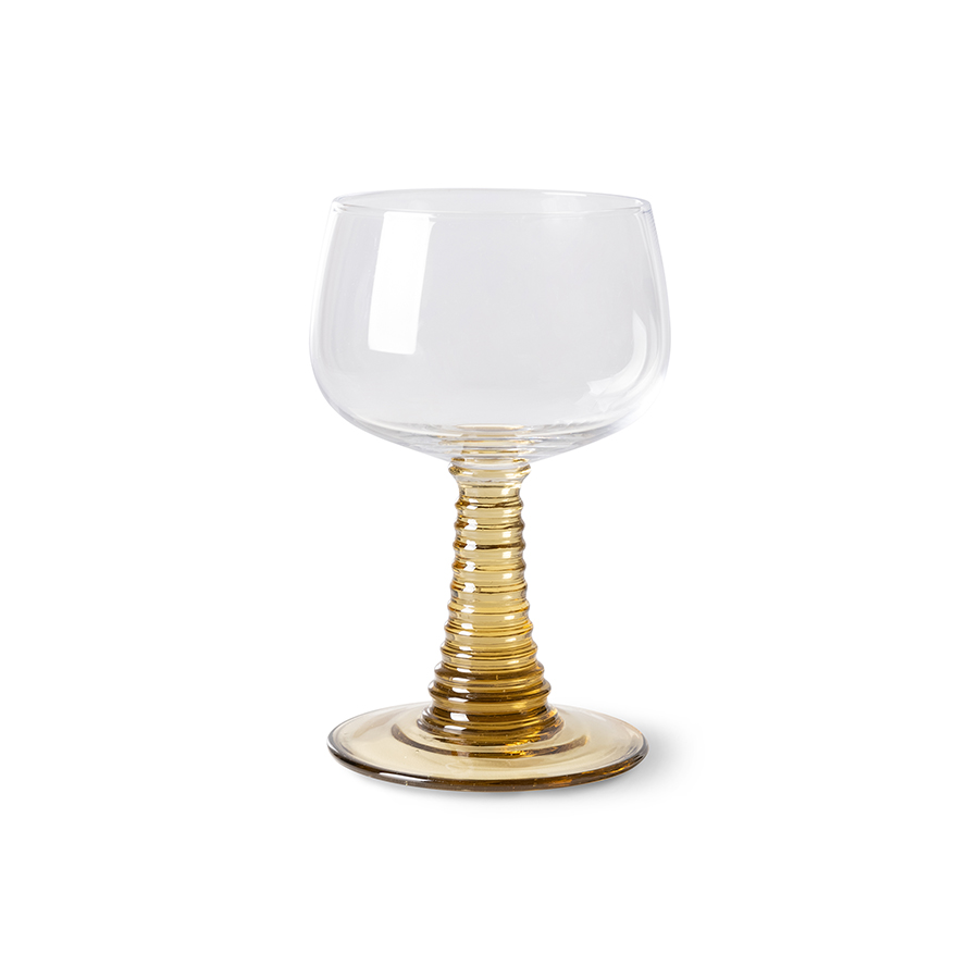 Verre à vin haut tourbillonnant, vert