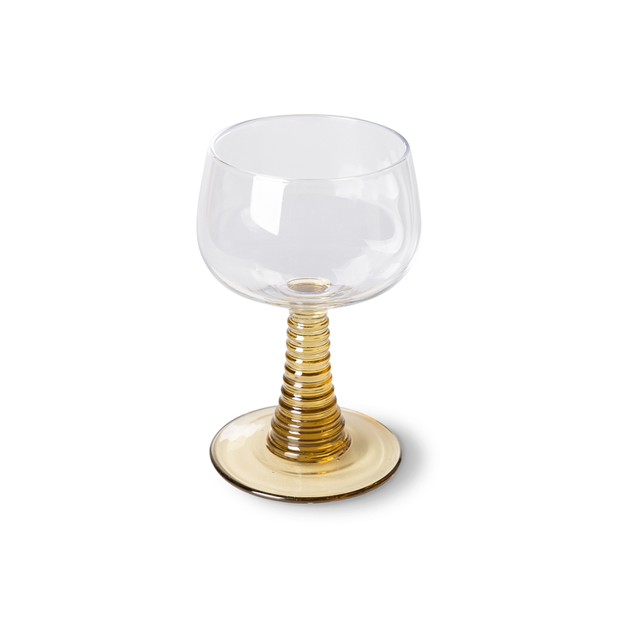 Verre à vin haut tourbillonnant, vert – Image 3