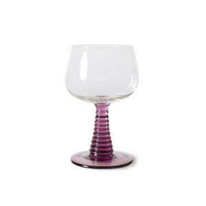 Verre à vin haut tourbillonnant, violet