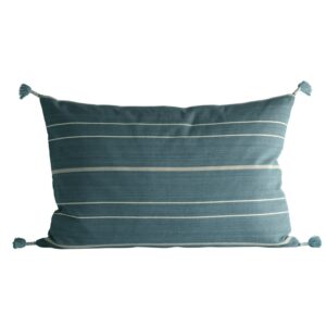 Housse de coussin en coton denim, 50 x 75 cm