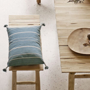 Housse de coussin en coton denim Tass, 50 x 75 cm