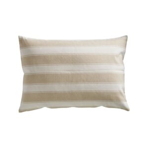 Housse de coussin en coton recyclé paille, 50 x 75 cm
