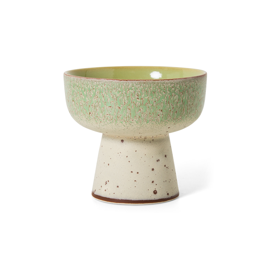 Bol à tapas sur base, L « 70s ceramics », slush