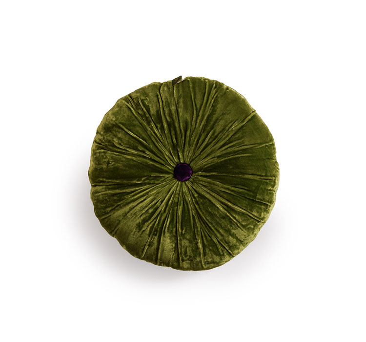 Coussin Sweet Hanoi, velours de soie
