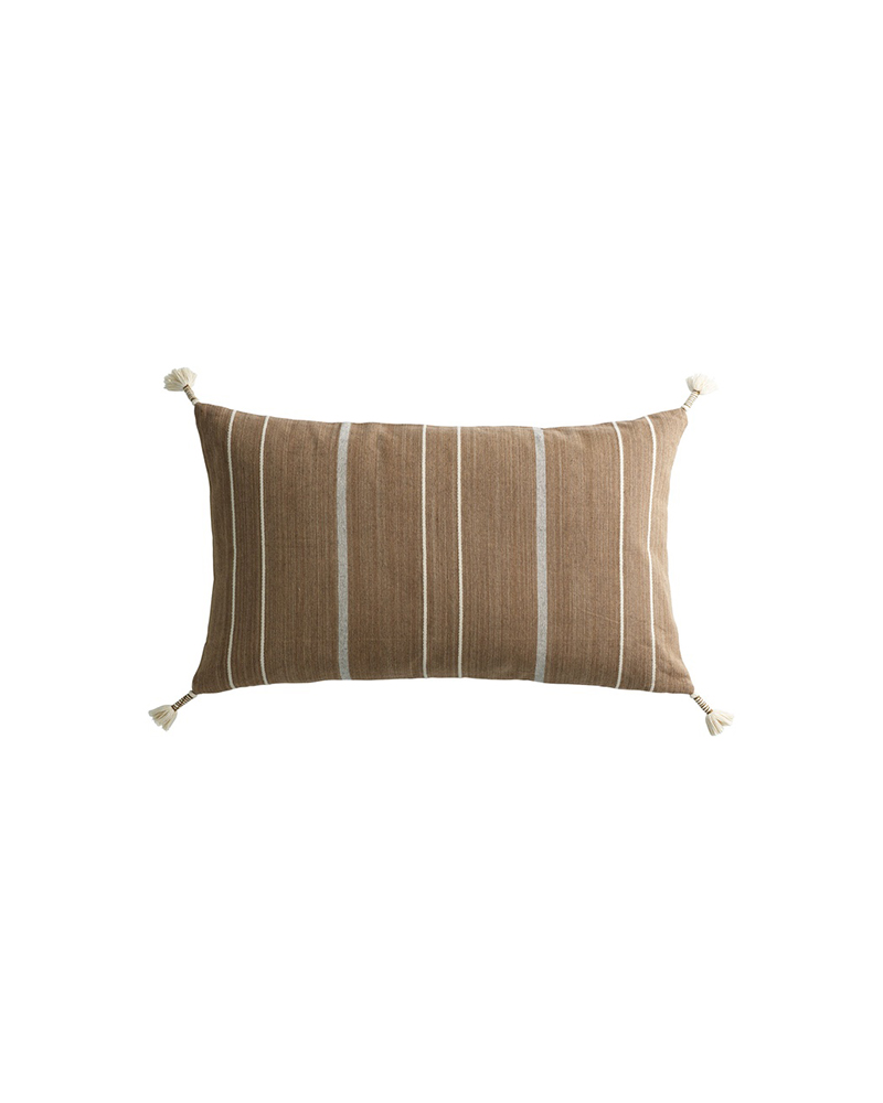 Housse de coussin en coton caramel HDTass, 40 x 60 cm