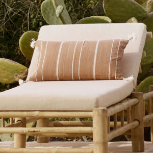 Housse de coussin en coton caramel Tass, 50 x 75 cm