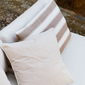 Housse de coussin en coton recyclé caramel reco, 40 x 60 cm