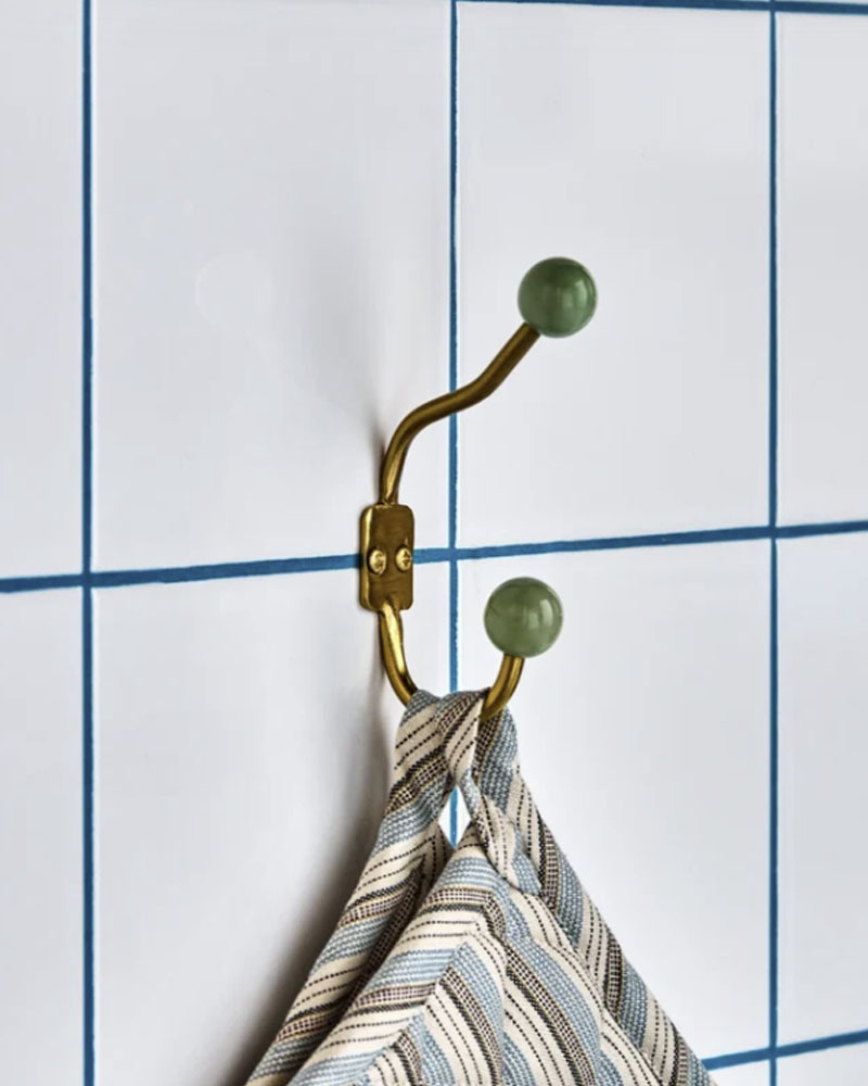 Patères HDBall, aqua (lot de 2)