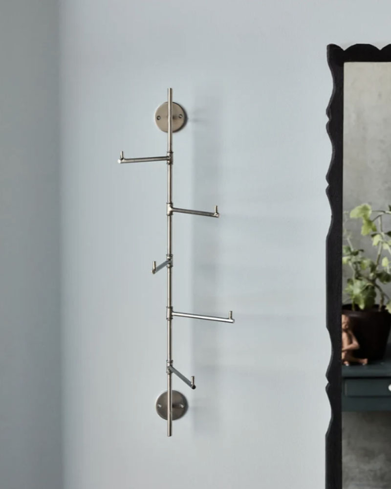 Porte manteau HDFlex, finition argentée
