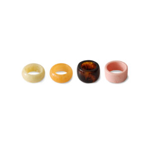 Ronds de serviette « sunrise » (lot de 4)