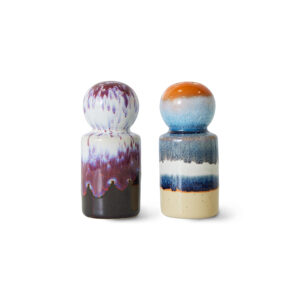 Salière et poivrière « 70s ceramics », stargaze