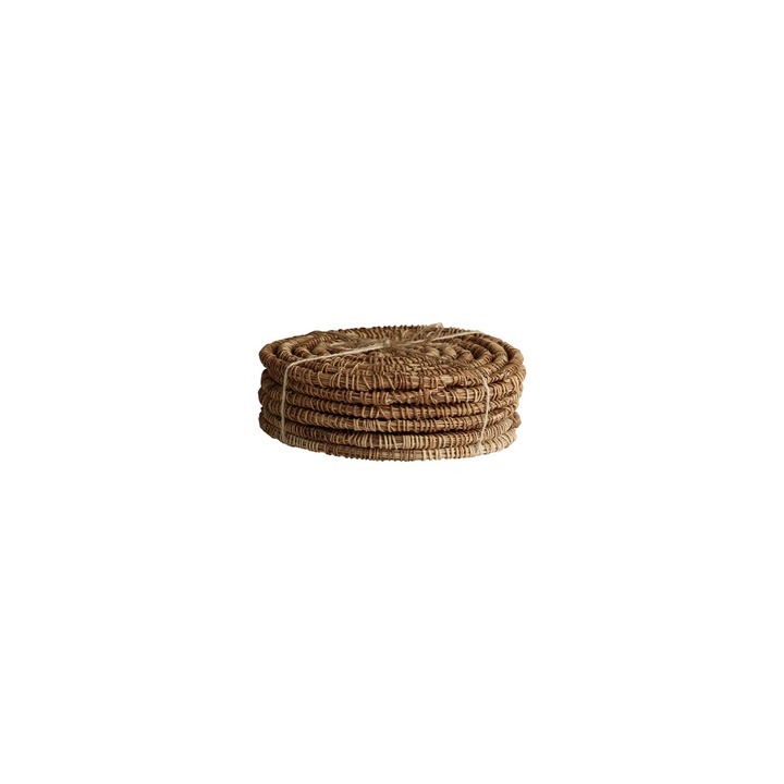 Set de 6 dessous de verre Myra en fibre de palmier – Image 3