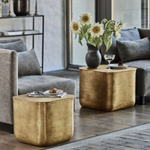 Table d'appoint HDCajas avec rangement, taille L